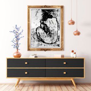 WALL DECAL ~ Pablo Picasso “Blue Nude” (c. 1902) ~ Black Matte/Transparent